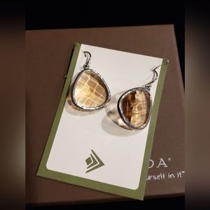 Silpada Sterling Silver & Glass Ablaze Earrings W2775